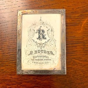 Vintage Sterling Silver picture frame. Marked Sterling 203. 3” x 4”